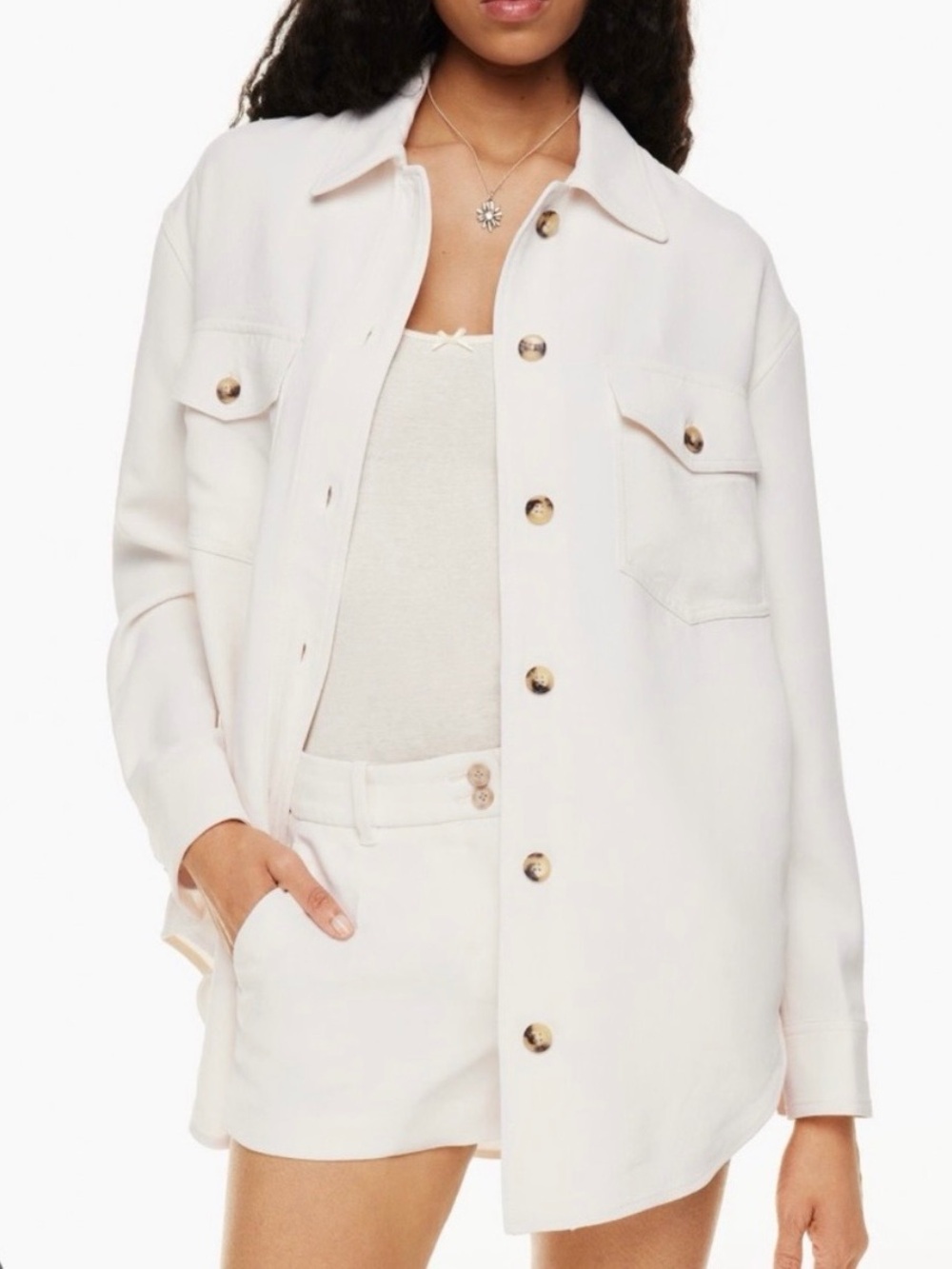 Aritzia Wilfred Ganna Shirt Jacket Birch XXS